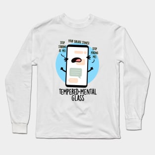 Tempered-mental Glass Cute Cellphone Pun Long Sleeve T-Shirt